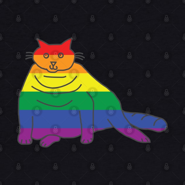 Chonk Cat Pride by ellenhenryart